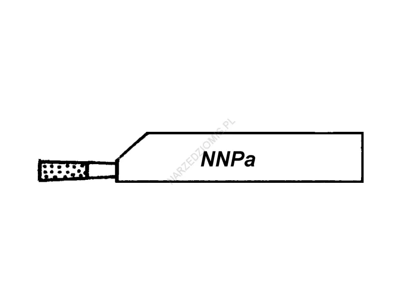 Rysunek techniczny: Nóż tokarski polski prod.NNPa 20x12 S20 ISO7R